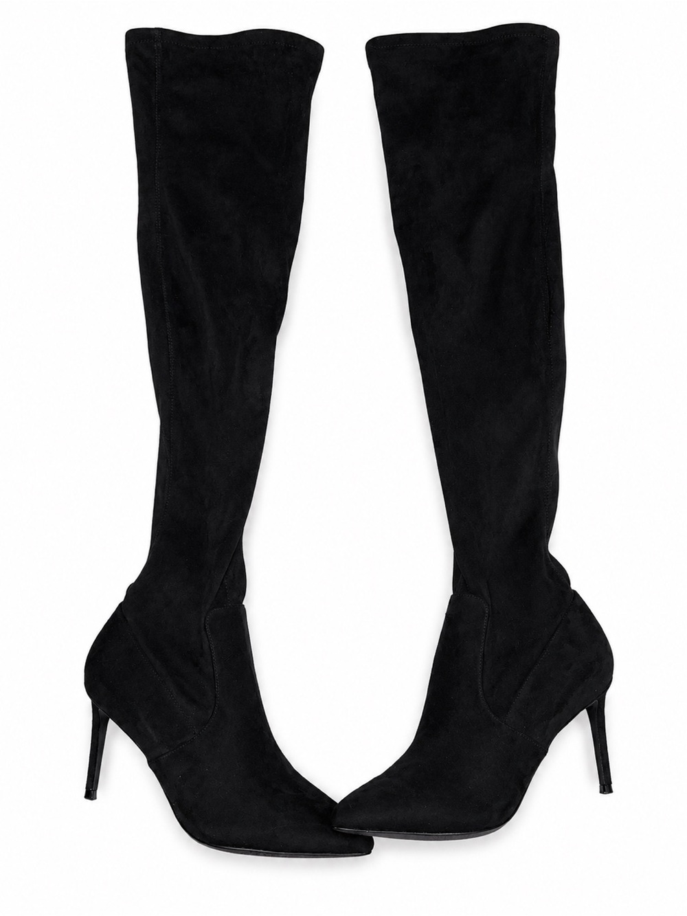 Women's Black Over-the-Knee Stiletto Boots